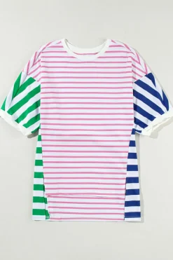 Outlet Dear-Lover Colorblock Patchwork Baggy T Shirt Multicolour