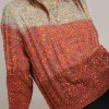 Clearance Dear-Lover Colorful Confetti Wool Ball Knitted Sweater Multicolour