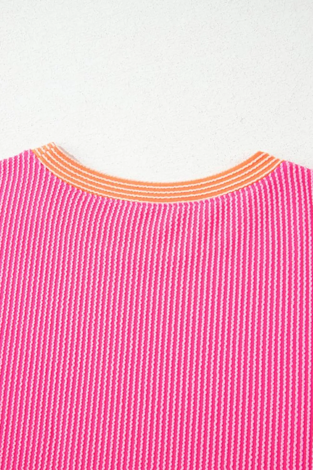 Hot Dear-Lover Corded Colorblock Crewneck Tee Multicolour