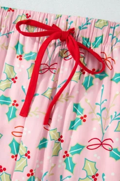 Outlet Dear-Lover Floral Christmas Pajamas Set Multicolour