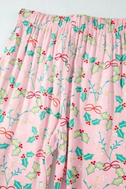 Outlet Dear-Lover Floral Christmas Pajamas Set Multicolour
