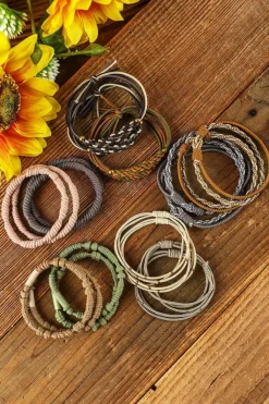 Outlet Dear-Lover 20pcs Boho Knotted Hair Ties Multicolour