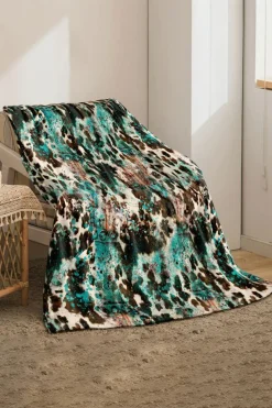 Best Dear-Lover Western Style Pattern Large Flannel Blanket Multicolour