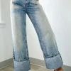 Best Dear-Lover High Rise Button Zip Fly Medium Wash Jeans Myosotis