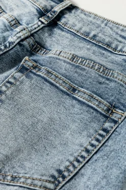 Best Dear-Lover High Rise Button Zip Fly Medium Wash Jeans Myosotis