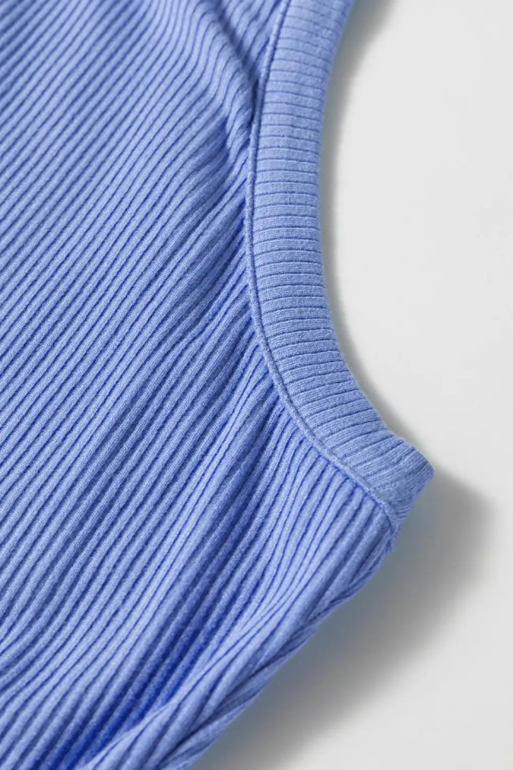 Clearance Dear-Lover Ribbed Vest Patchwork Tiered Midi Dress with Pockets Myosotis
