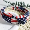 Discount Dear-Lover Flag Day Knotted Headband Navy Blue