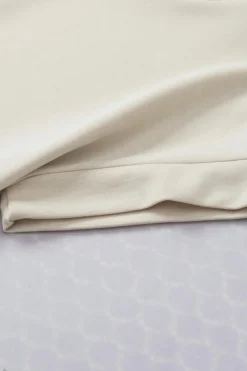 Discount Dear-Lover Plain Crew Neck Loose Fit Casual Top Oatmeal