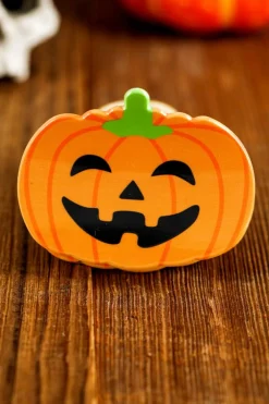 Fashion Dear-Lover Halloween Pumpkin Face Hair Claw Orange