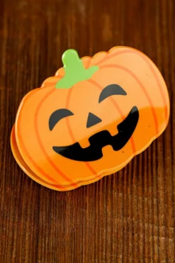 Fashion Dear-Lover Halloween Pumpkin Face Hair Claw Orange