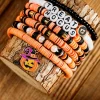 Outlet Dear-Lover TREAT HOCUS Halloween Pumpkin Beaded Multilayered Bracelet Orange