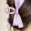 Sale Dear-Lover Bow Decor Large Hair Claw Clip Orchid Petal