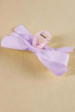 Sale Dear-Lover Bow Decor Large Hair Claw Clip Orchid Petal