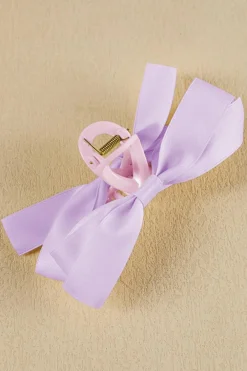 Sale Dear-Lover Bow Decor Large Hair Claw Clip Orchid Petal
