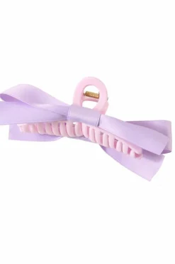Sale Dear-Lover Bow Decor Large Hair Claw Clip Orchid Petal