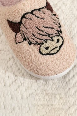 Fashion Dear-Lover Cartoon Animal Plush Slippers Parchment
