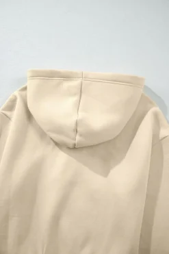 Outlet Dear-Lover Solid Color Hoodie and High Waist Pants Two Piece Activewear Parchment