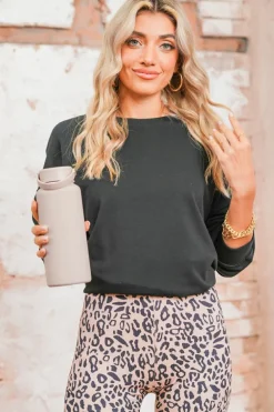 Hot Dear-Lover Stainless Steel Sports Water Bottle 32OZ Parchment