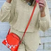 Sale Dear-Lover Textured Buttoned Long Sleeve Top 2 Piece Shorts Set Parchment