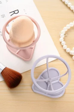 Fashion Dear-Lover Makeup Sponge PP Storage Rack Peach Blossom