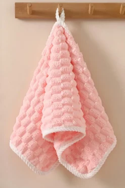 Online Dear-Lover Textured Soft Bath Towel Peach Blossom