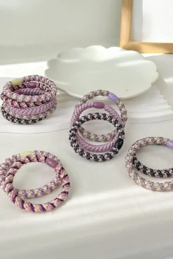Clearance Dear-Lover 15 pcs/box Elastic Braided Hair Tie Phalaenopsis