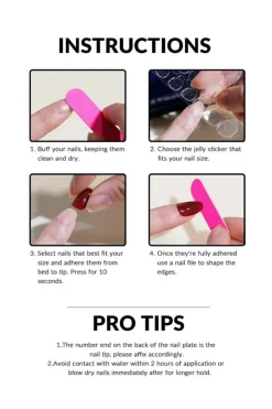 Online Dear-Lover 24pcs Flower French Tip Square Nail Stickers Phalaenopsis