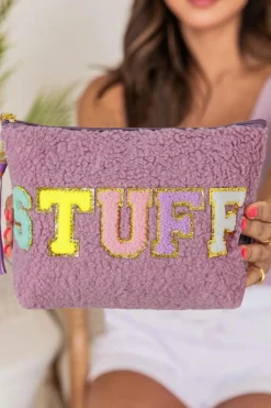 Outlet Dear-Lover Sparkle Letter Pattern Tassel Zipper Makeup Bag Phalaenopsis