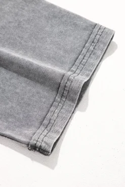 Online Dear-Lover Mineral Wash Half Sleeve Boyfriend Vintage T Shirt Philippine Gray