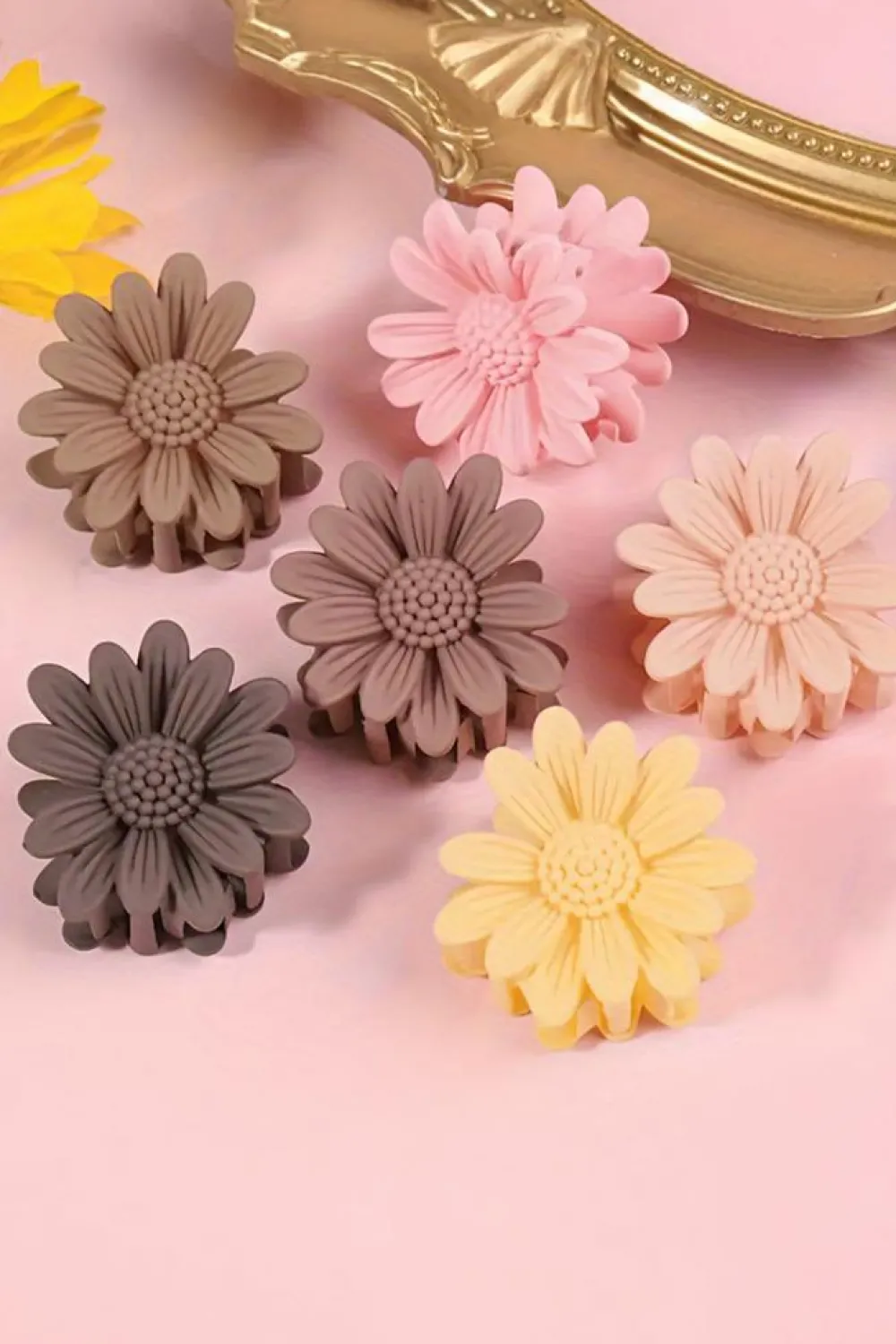 Outlet Dear-Lover Boho Daisy Flower Frosted Hair Clawclip Pink