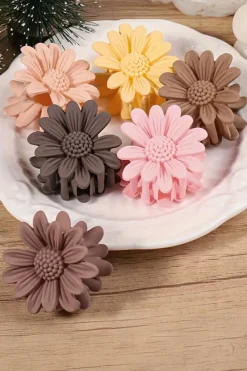 Outlet Dear-Lover Boho Daisy Flower Frosted Hair Clawclip Pink