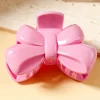 Sale Dear-Lover Bow Knot Shape Glossy Hair Claw Clip Pink