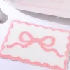 Discount Dear-Lover Bow Knot Water Absorption Entrance Ground Mat Pink