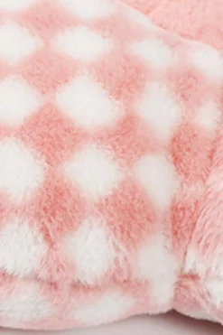 Discount Dear-Lover Checkered Flower Shape Soft Sofa Cushion Pink