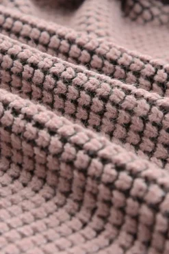 Hot Dear-Lover Chunky Waffle Knit Oversized Collar Cardigan Pink