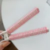Fashion Dear-Lover Color Block Plastic Heatless Bouffant Hair Clip Pink
