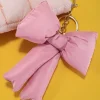 Hot Dear-Lover Cute 3D Bow Knot Keychain Pink
