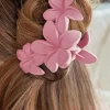 Outlet Dear-Lover 3D Flower Plastic Resin Hair Claw (Slight Color Variations) Pink