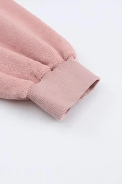 Best Dear-Lover Flap Pocket Drawstring Hood Zip Up Jacket Pink