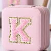 Discount Dear-Lover Initial K Jewelry Organizer Box Pink