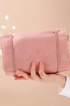 Outlet Dear-Lover Leegoo Detachable 4-in-1 Foldable Makeup Bag Pink