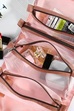 Outlet Dear-Lover Leegoo Detachable 4-in-1 Foldable Makeup Bag Pink
