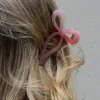 Outlet Dear-Lover Long Tail Bow Knot Shape Claw Clip Pink