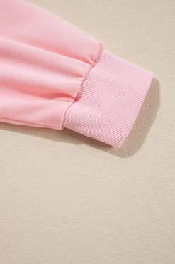 Online Dear-Lover Nutcracker Christmas Crew Neck Sweatshirt Pink