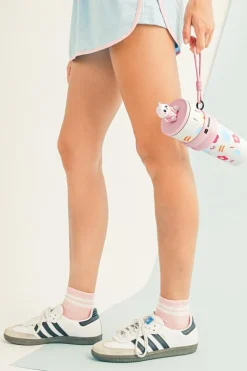 Hot Dear-Lover Panda Decor Cute Print Stainless Steel Vacuum Cup 23OZ Pink