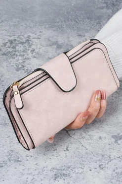 Outlet Dear-Lover PU Leather Multi-function Long Wallet Pink