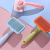 Outlet Dear-Lover Self Cleaning Gently Grooming Brush Pet Comb Pink