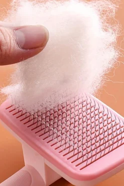 Outlet Dear-Lover Self Cleaning Gently Grooming Brush Pet Comb Pink