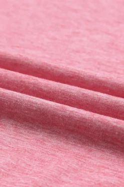 Discount Dear-Lover Solid Color Crew Neck Tank Top Pink