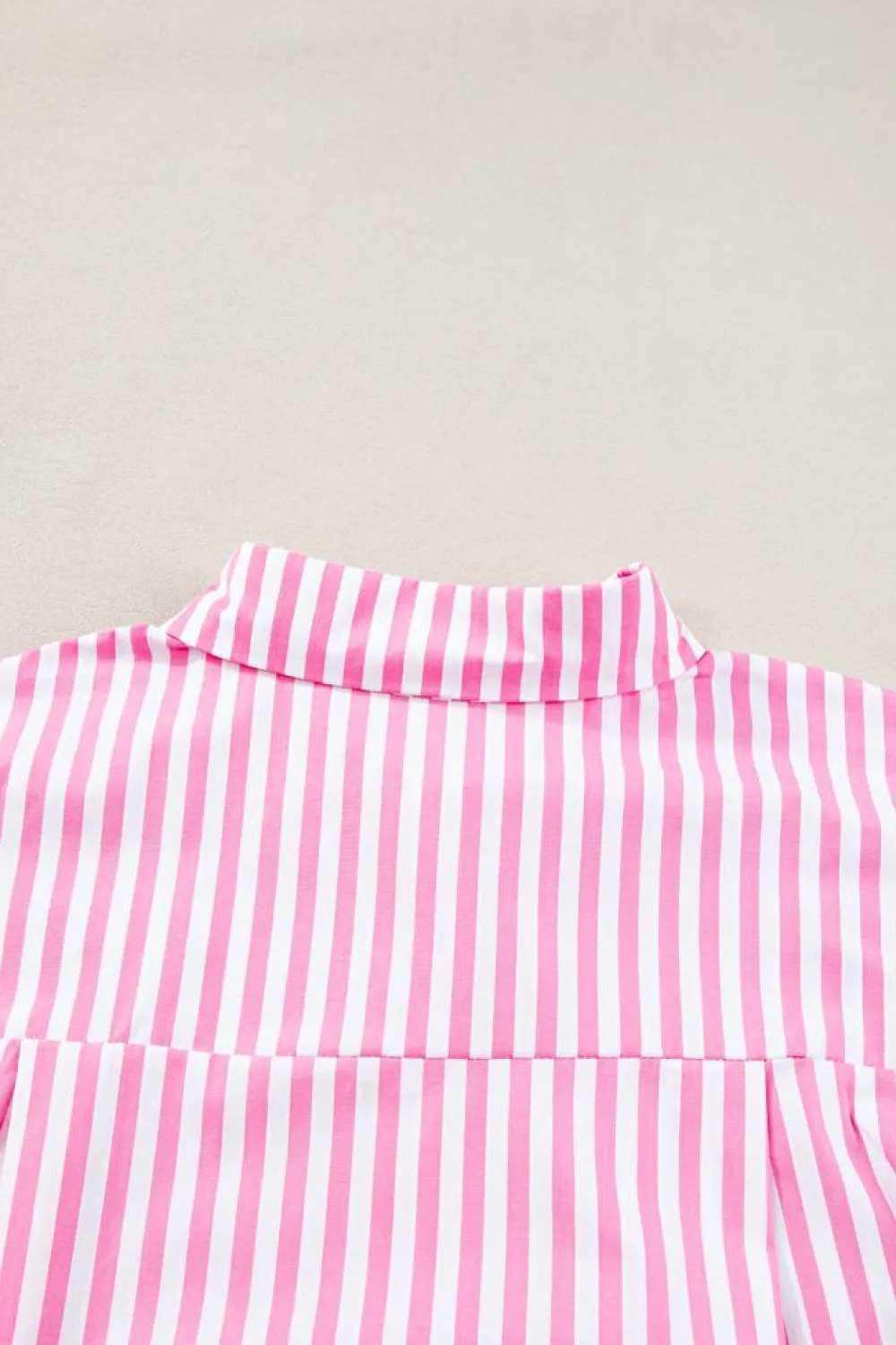 Clearance Dear-Lover Dolman Sleeve Oversize Shirt Pink Stripe